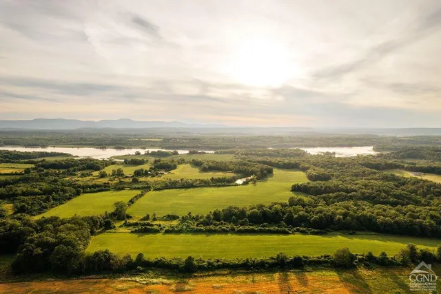 a view of city and ocean