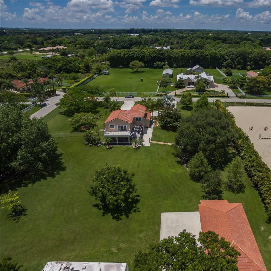 17401 Sunset Drive Southwest Ranches, FL 33331 - Photo 45 of 45 an aerial view of a house with garden view