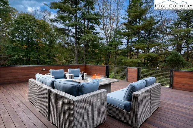 a view of outdoor space with seating