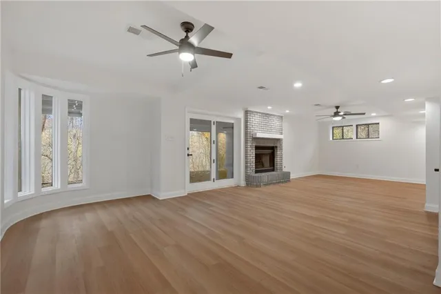 a view of an empty room