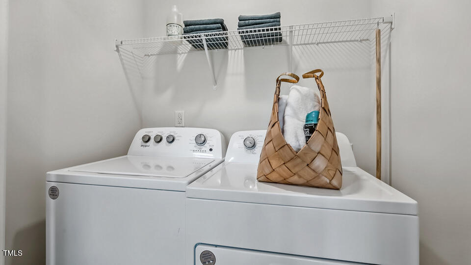 5203 Red Crimson Drive Willow Spring, NC 27592 - Photo 26 of 29 a utility room with dryer and washer
