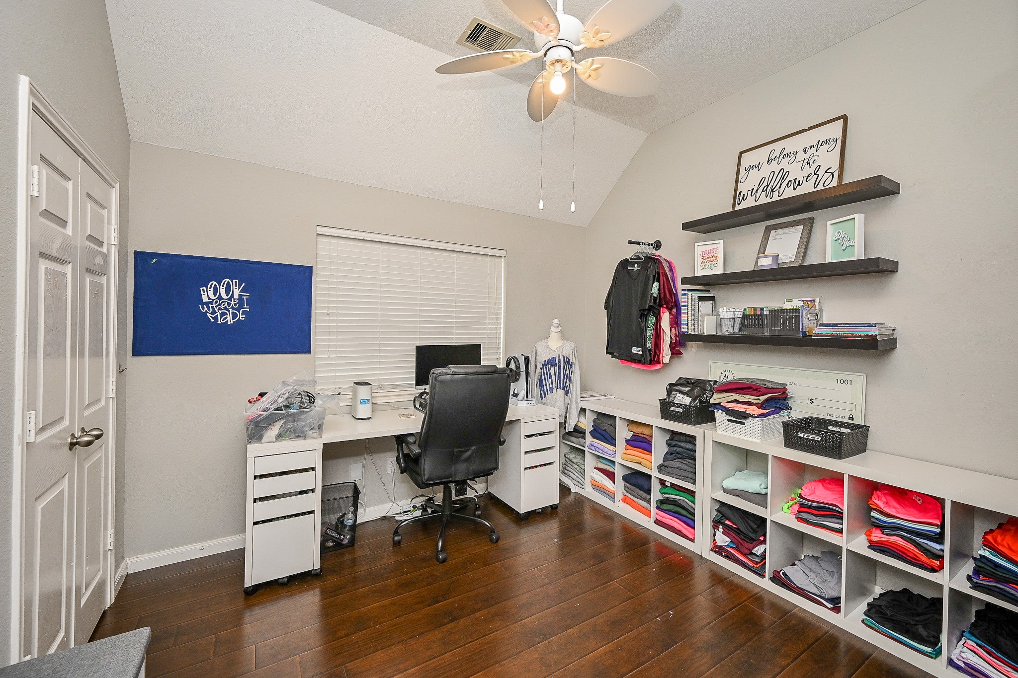 3907 Tigris Ridge Drive Katy, TX 77449 - Photo 14 of 20 a workspace with furniture and wooden floor