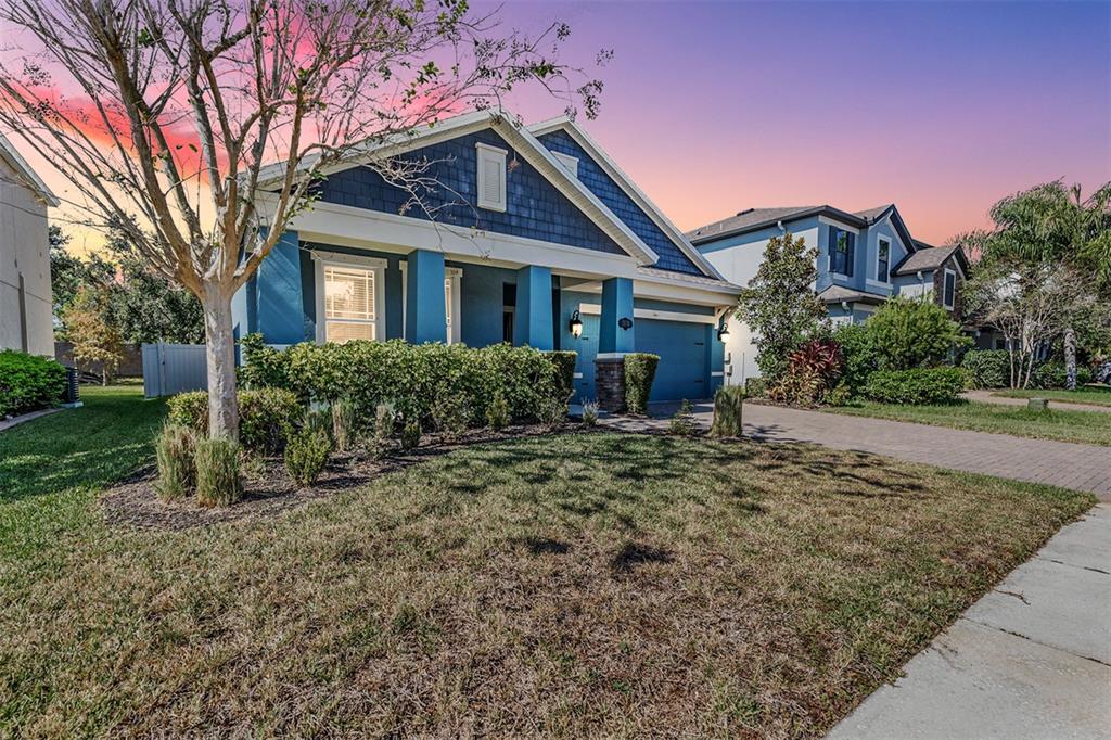 1570 Fox Grape Loop Lutz, FL 33558 - Photo 22 of 41 a front view of a house with garden