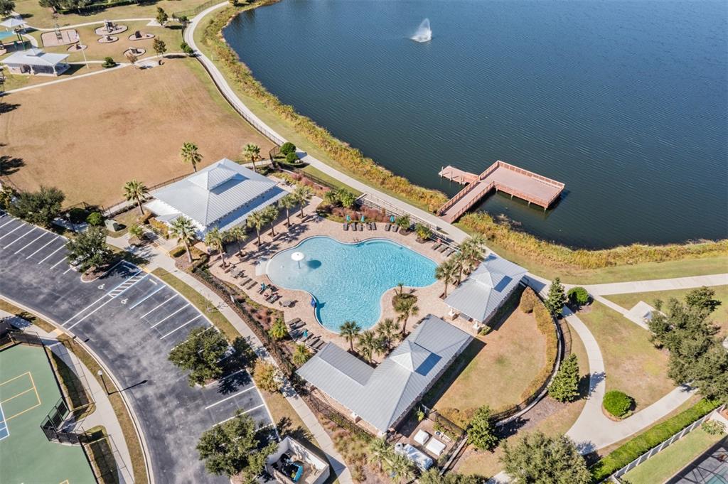 1570 Fox Grape Loop Lutz, FL 33558 - Photo 29 of 41 an aerial view of a house with a garden