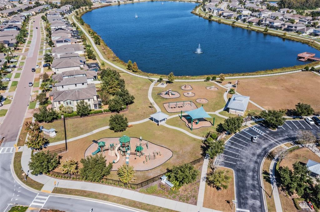 1570 Fox Grape Loop Lutz, FL 33558 - Photo 33 of 41 an aerial view of a house with a swimming pool