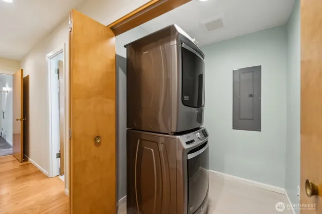 a view of a door in the house