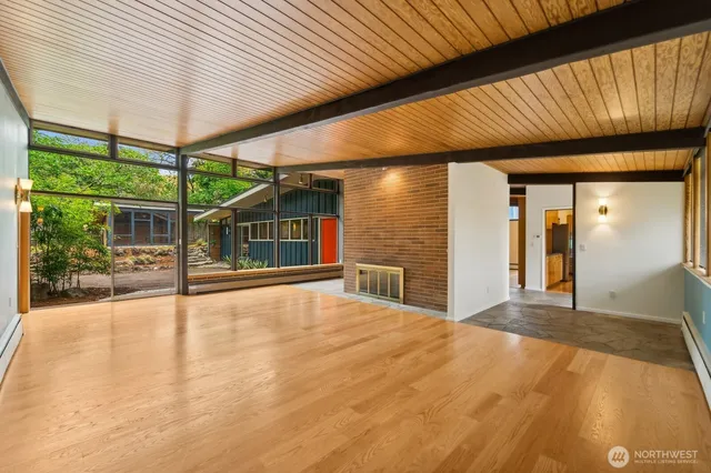 a view of an indoor swimming pool