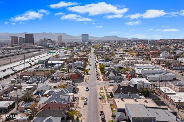 an aerial view of city