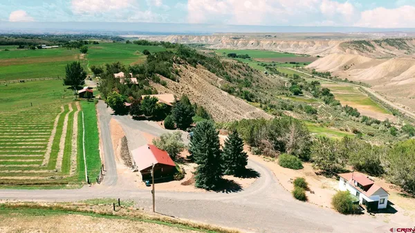 a view of a yard with an outdoor space