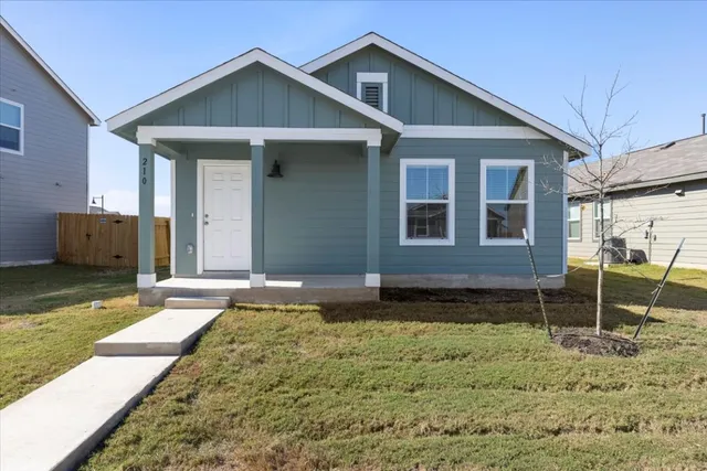 a backyard of a house