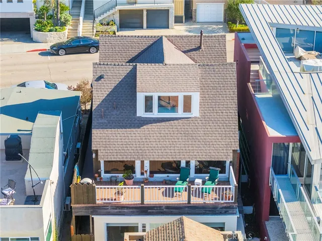 an aerial view of city