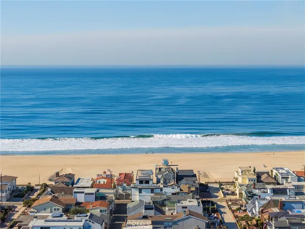 a view of an ocean and beach