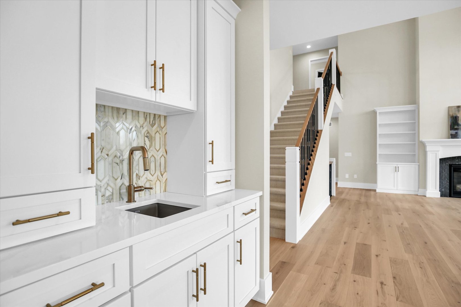 2709 East Castlerock Drive Urbana, IL 61802 - Photo 31 of 117 a kitchen with stainless steel appliances a white cabinets and wooden floor