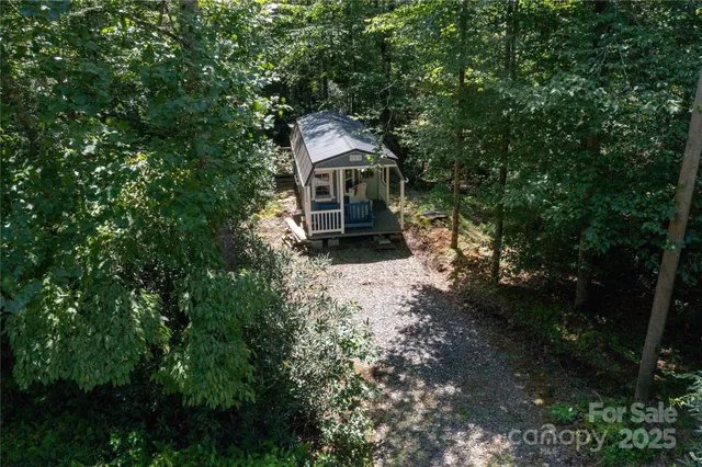 a house with trees in front of it