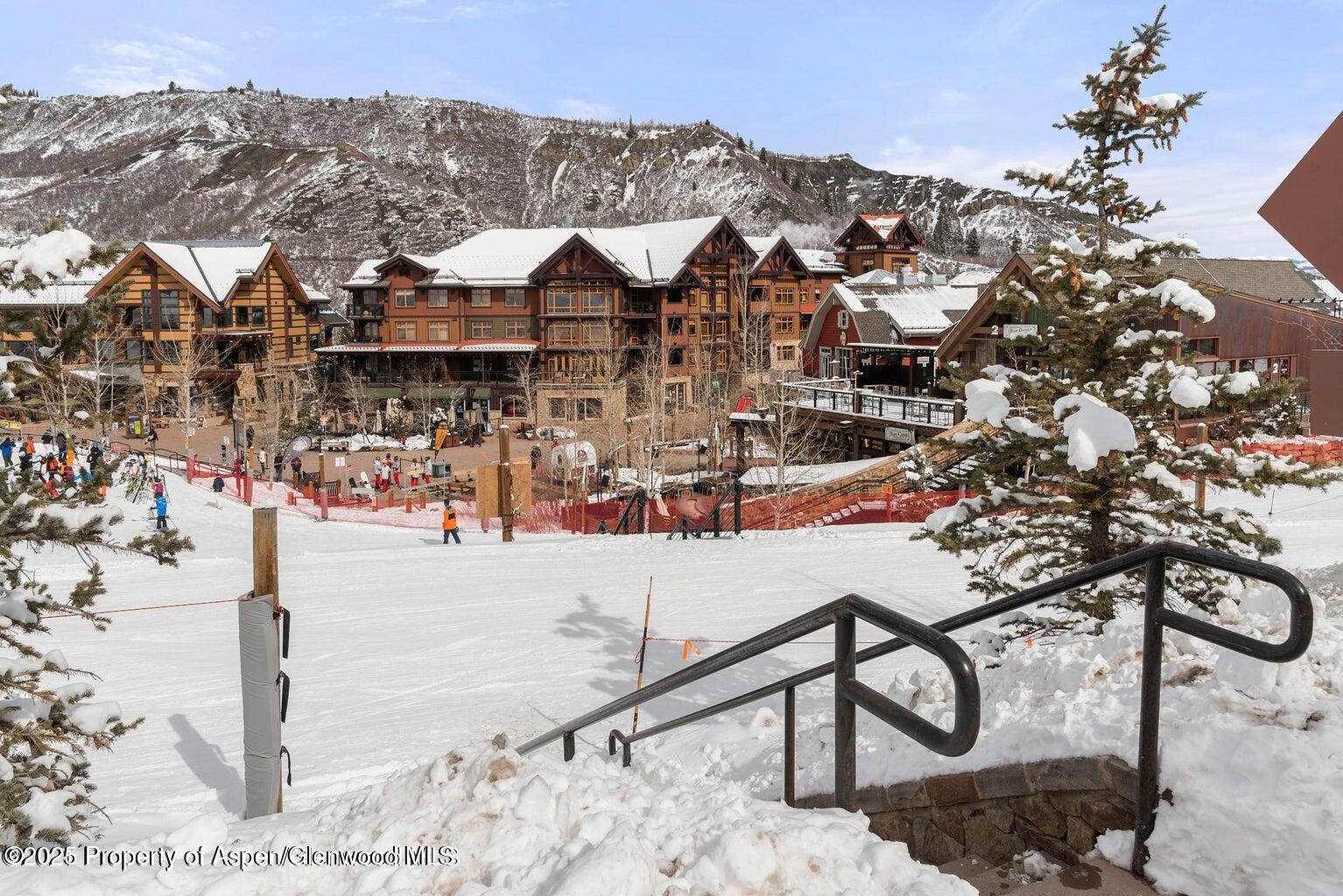 400 Wood Road, Unit 2104B Snowmass Village, CO 81615 - Photo 17 of 18 Crest exterior ski to base village