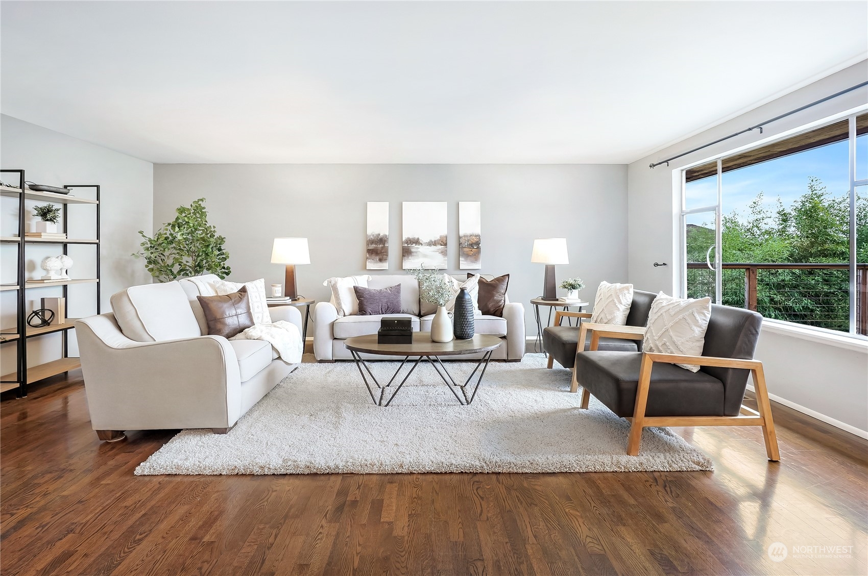 3112 Talbot Road South Renton, WA 98055 - Photo 5 of 29 a living room with fireplace furniture and a large window