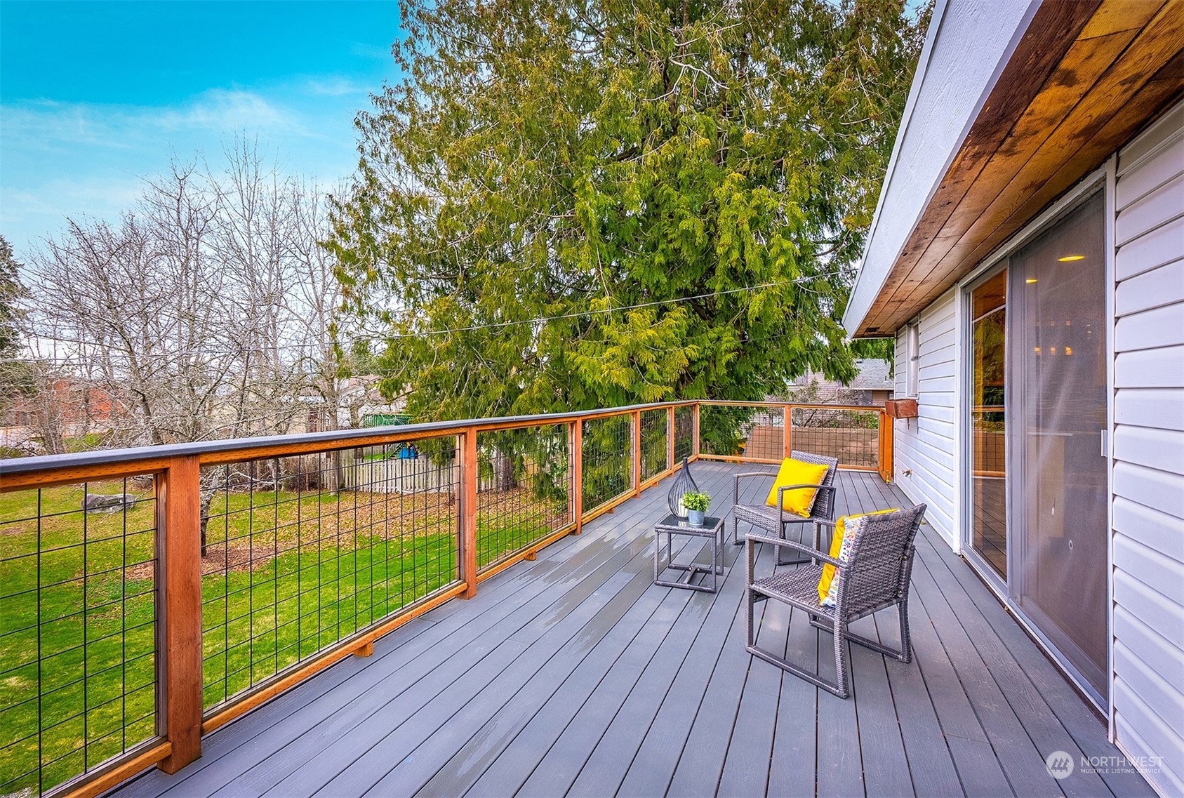 3112 Talbot Road South Renton, WA 98055 - Photo 8 of 29 a view of roof deck with wooden floor and seating space