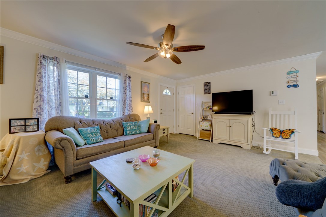 77 Benson Avenue Westerly, RI 02891 - Photo 12 of 42 Beautiful living room open to the kitchen area.