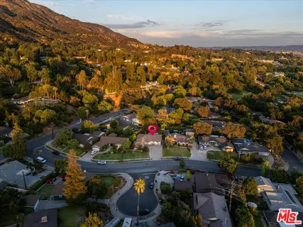 a view of city and mountain