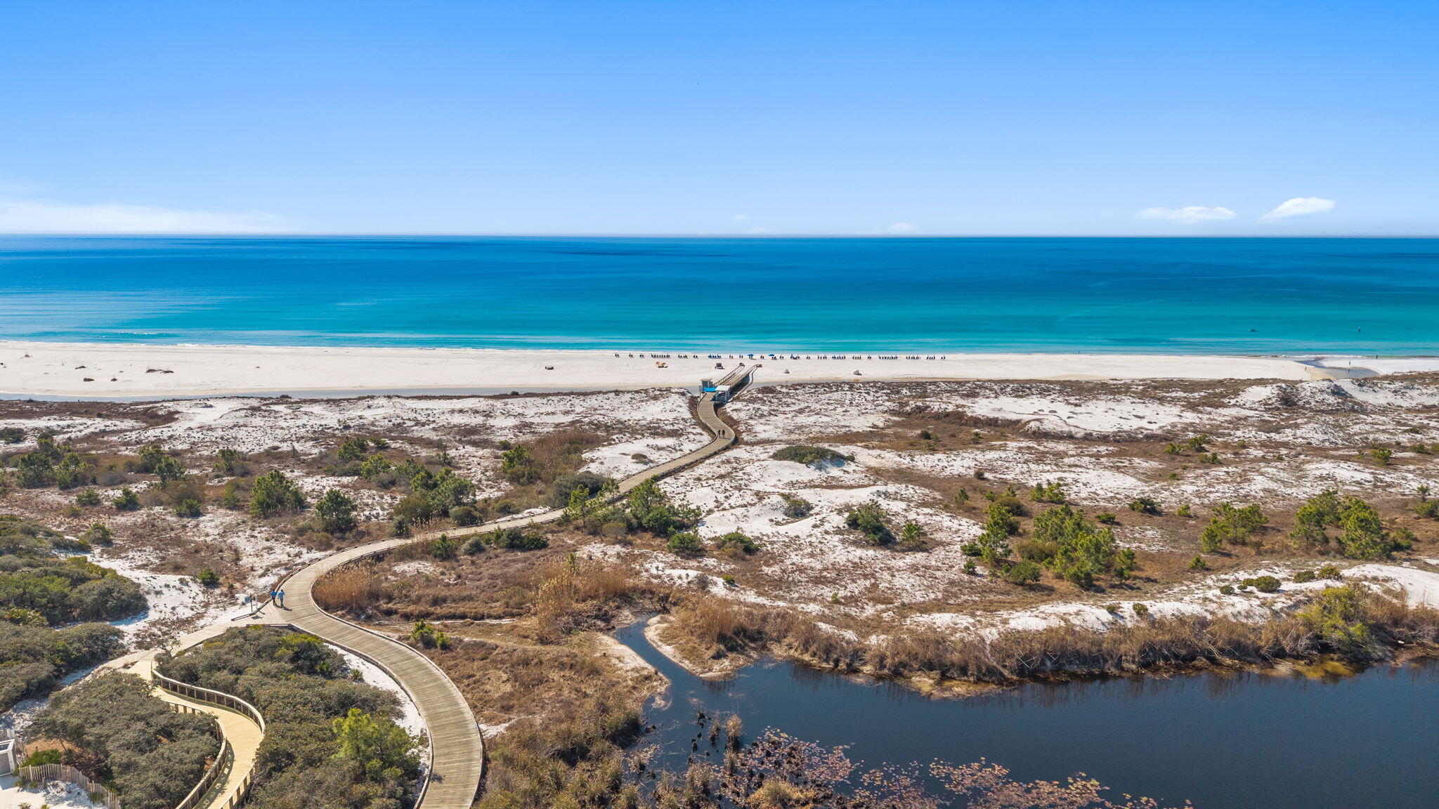 17 Honor Ln Inlet Beach Inlet Beach, FL 32461 - Photo 76 of 79 Beach Drone Shot