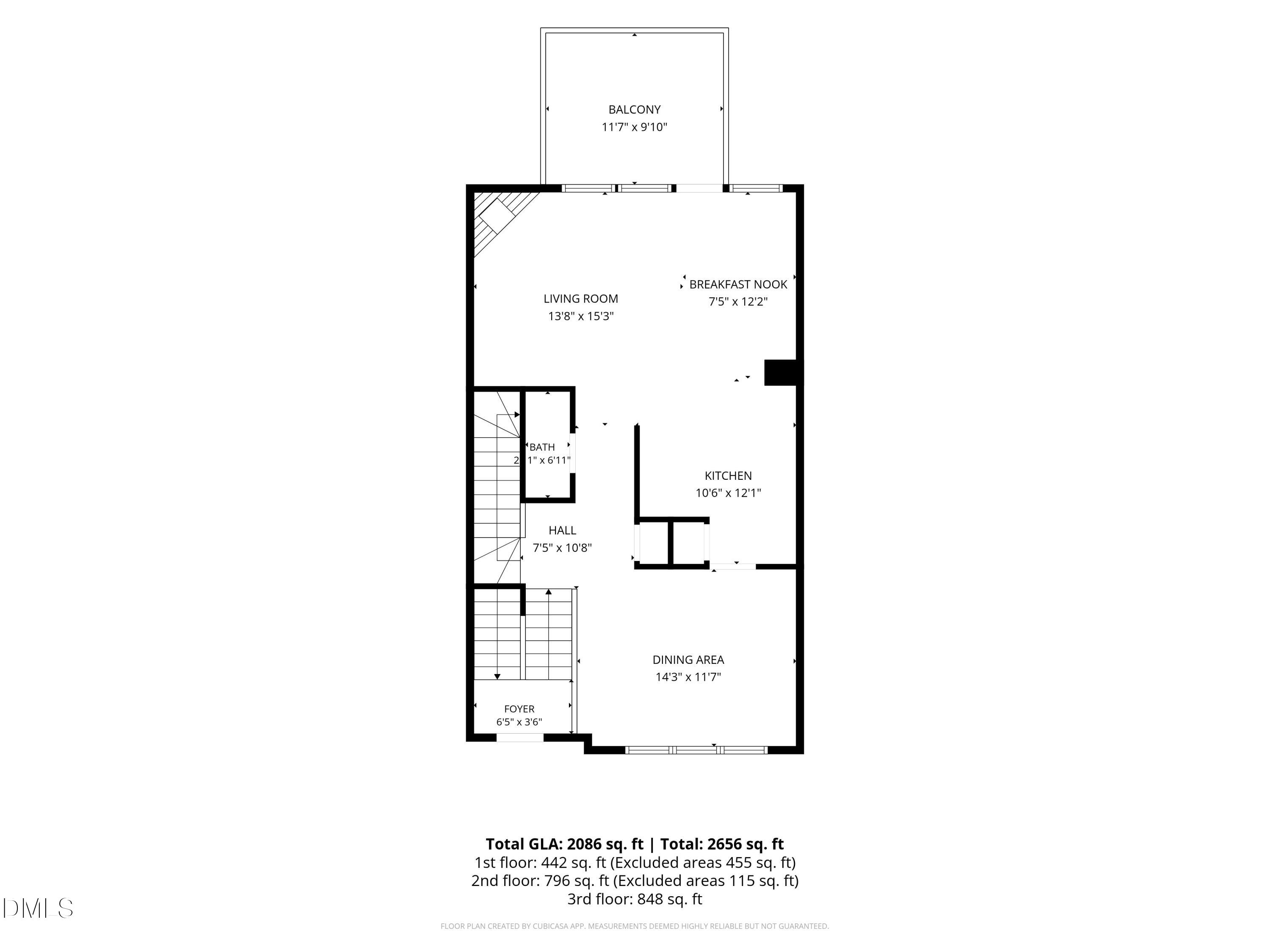 203 Ashton Hall Lane Raleigh, NC 27609 - Photo 48 of 50 2-Floorplan_2
