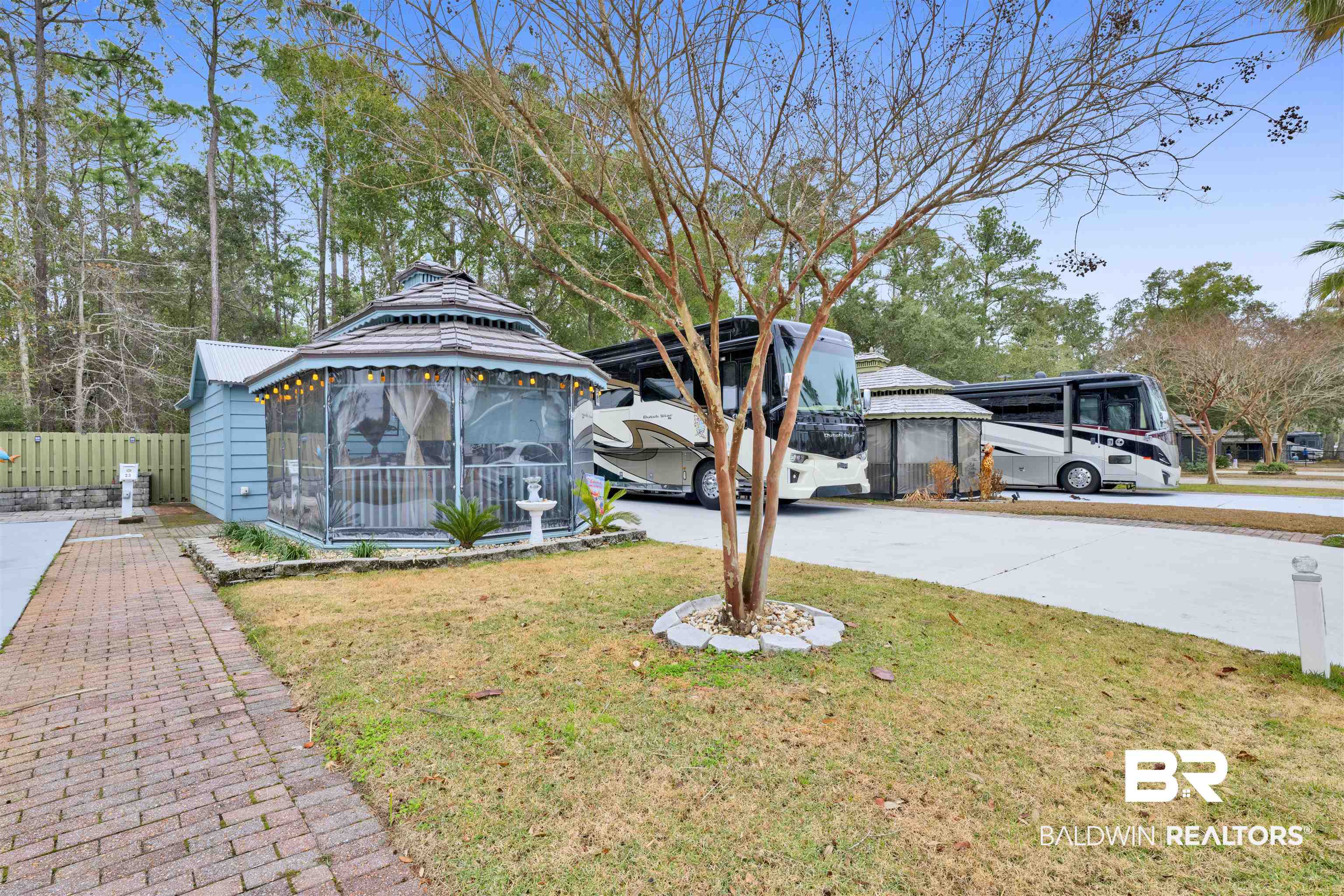 4650 Griffith Marina Road, Unit LOT 24 Orange Beach, AL 36561 - Photo 4 of 34 View of front of house with a gazebo and driveway