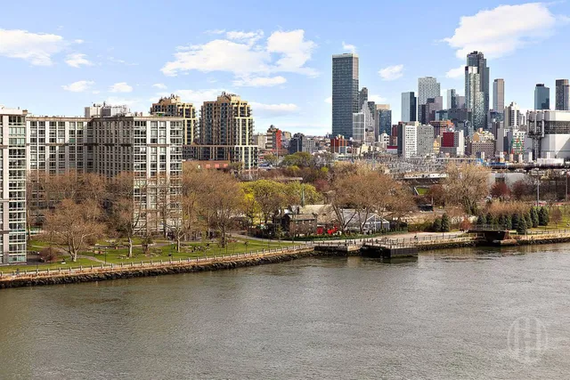 a view of a city with tall buildings