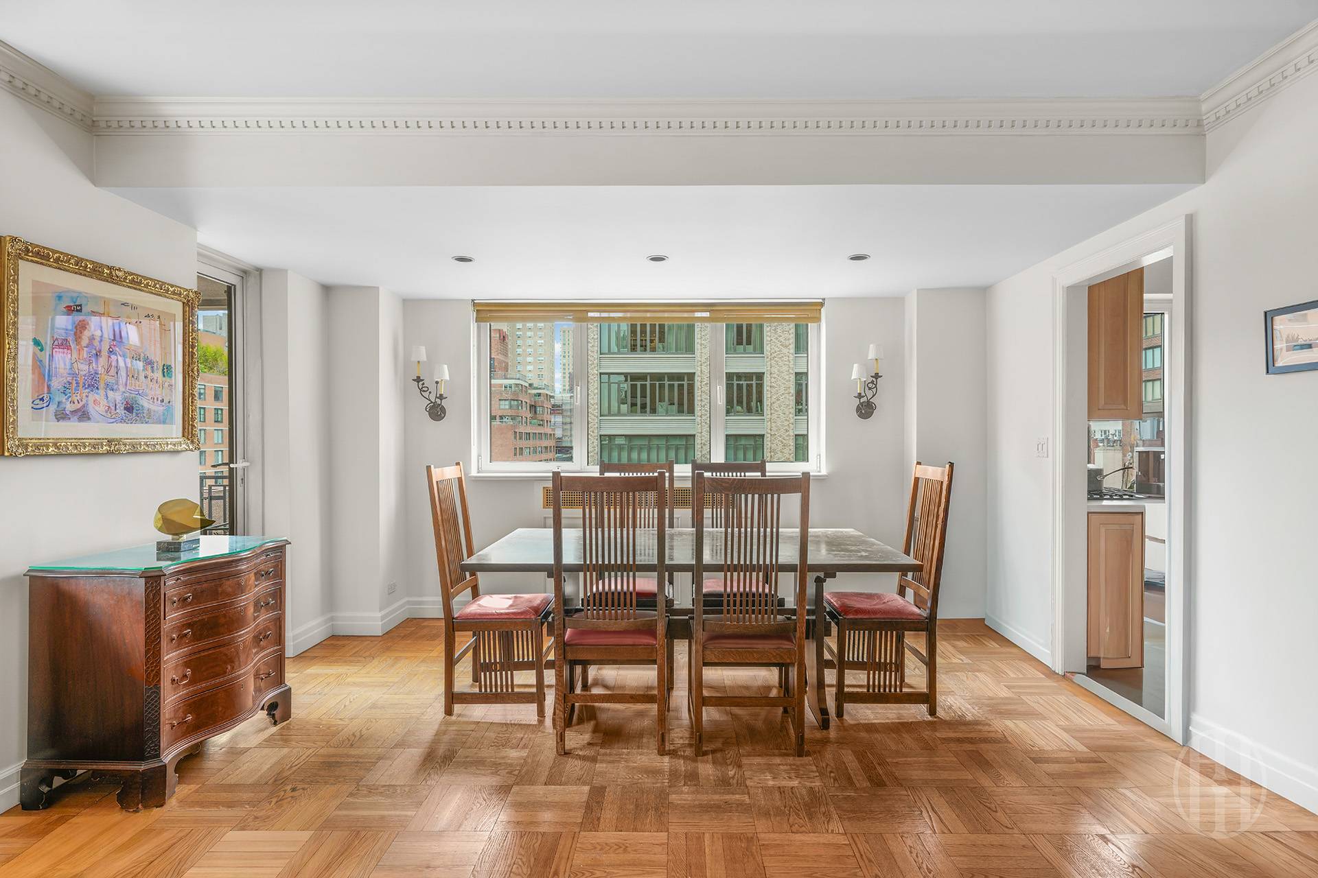 45 East End Avenue, Unit 10F Manhattan, NY 10028 - Photo 4 of 21 a dining room with furniture and window