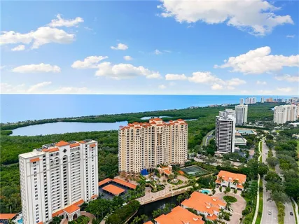 a view of a city with tall buildings