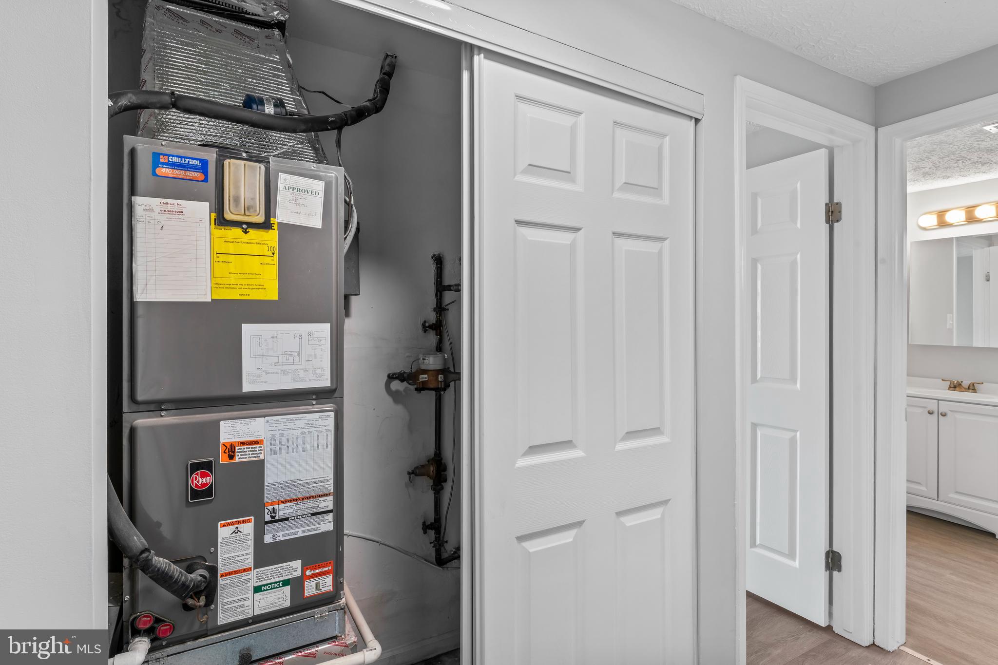 3929 Greencastle Road, Unit 14 Burtonsville, MD 20866 - Photo 22 of 64 Utility Closet/HVAC View.