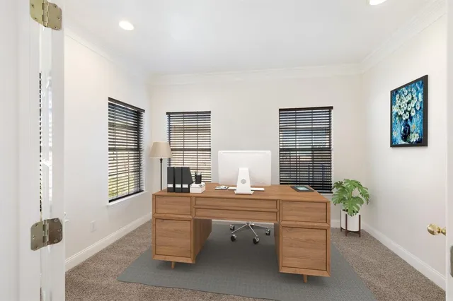 a room with furniture and window