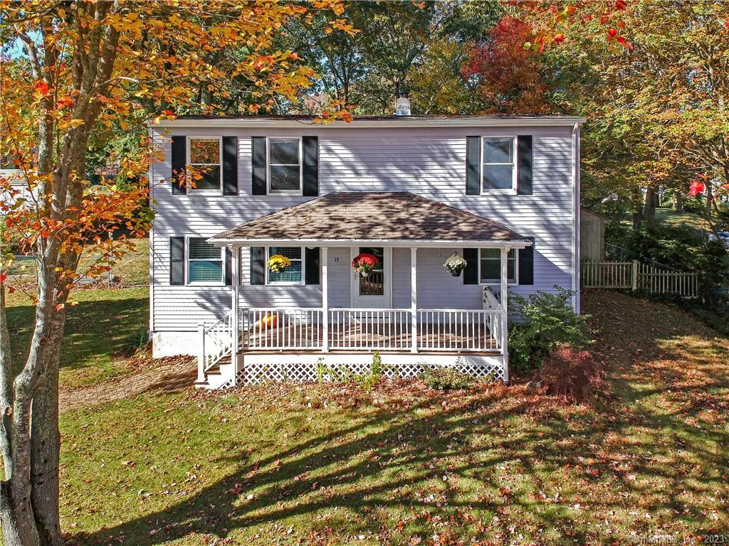 front view of a house with a porch