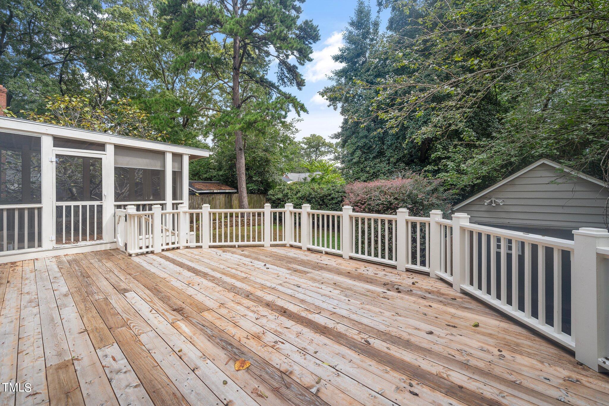 406 Brooks Avenue Raleigh, NC 27607 - Photo 29 of 33 a view of a wooden deck