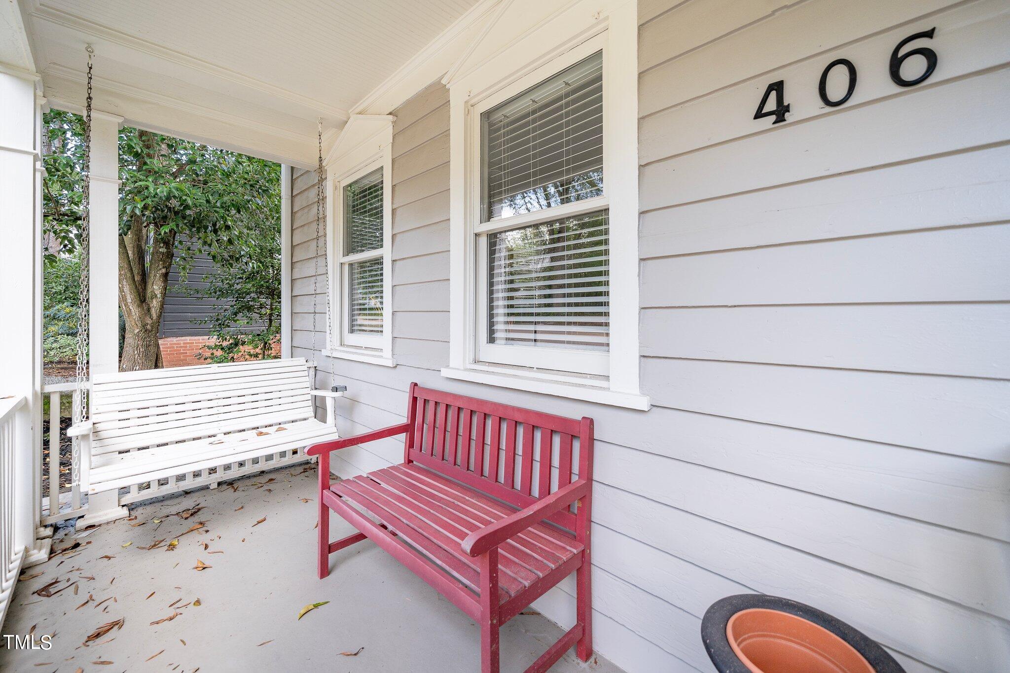 406 Brooks Avenue Raleigh, NC 27607 - Photo 3 of 33 a view of a two chairs in the balcony