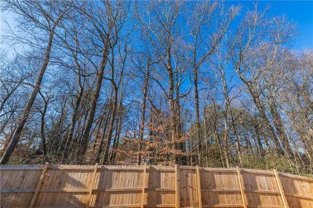 a backyard of a house