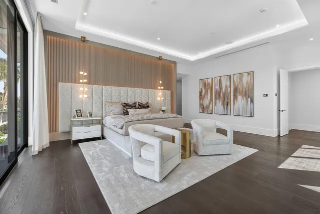 a view of an house with swimming pool and porch