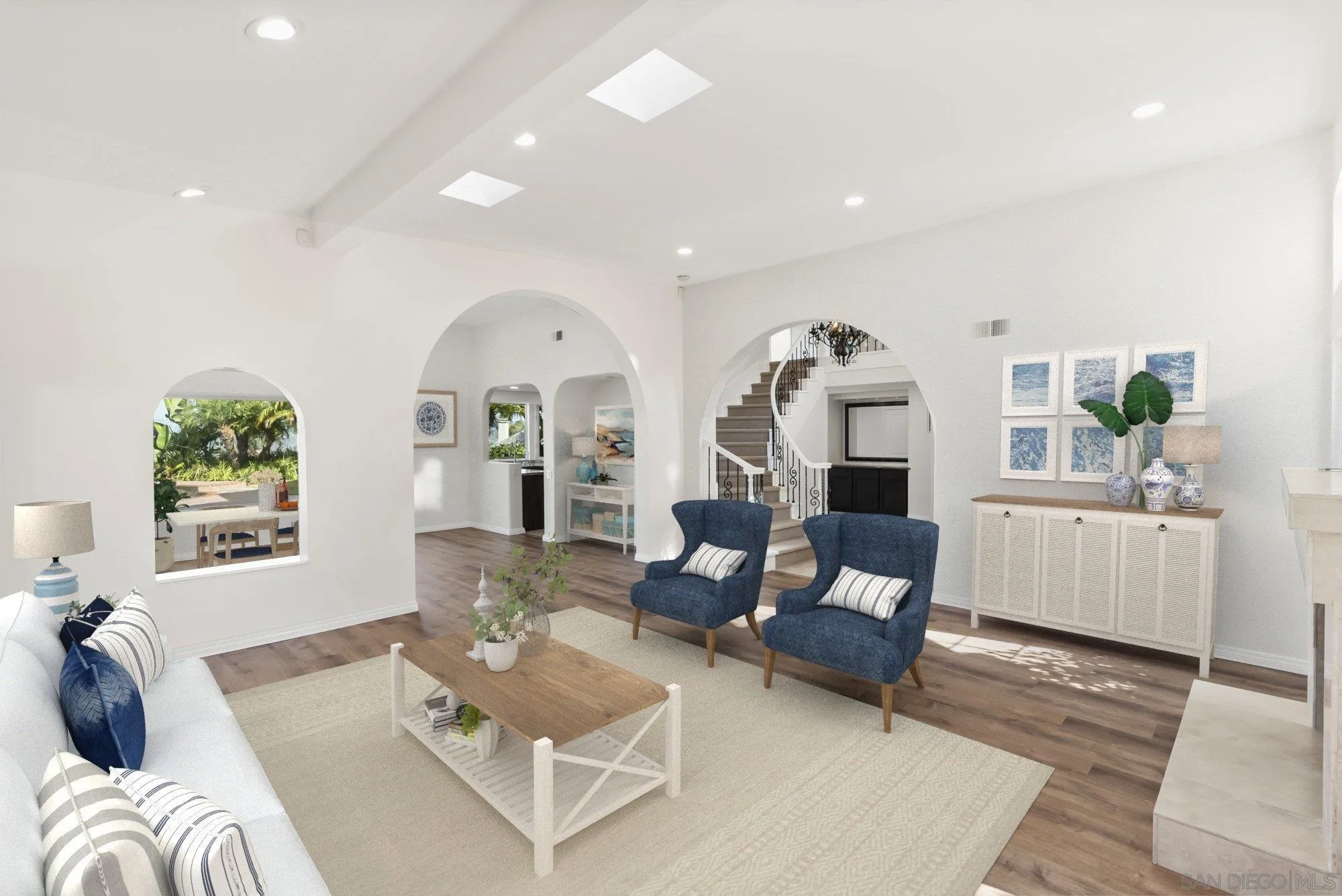13404 Kibbings Road San Diego, CA 92130 - Photo 8 of 32 a living room with furniture and a large window