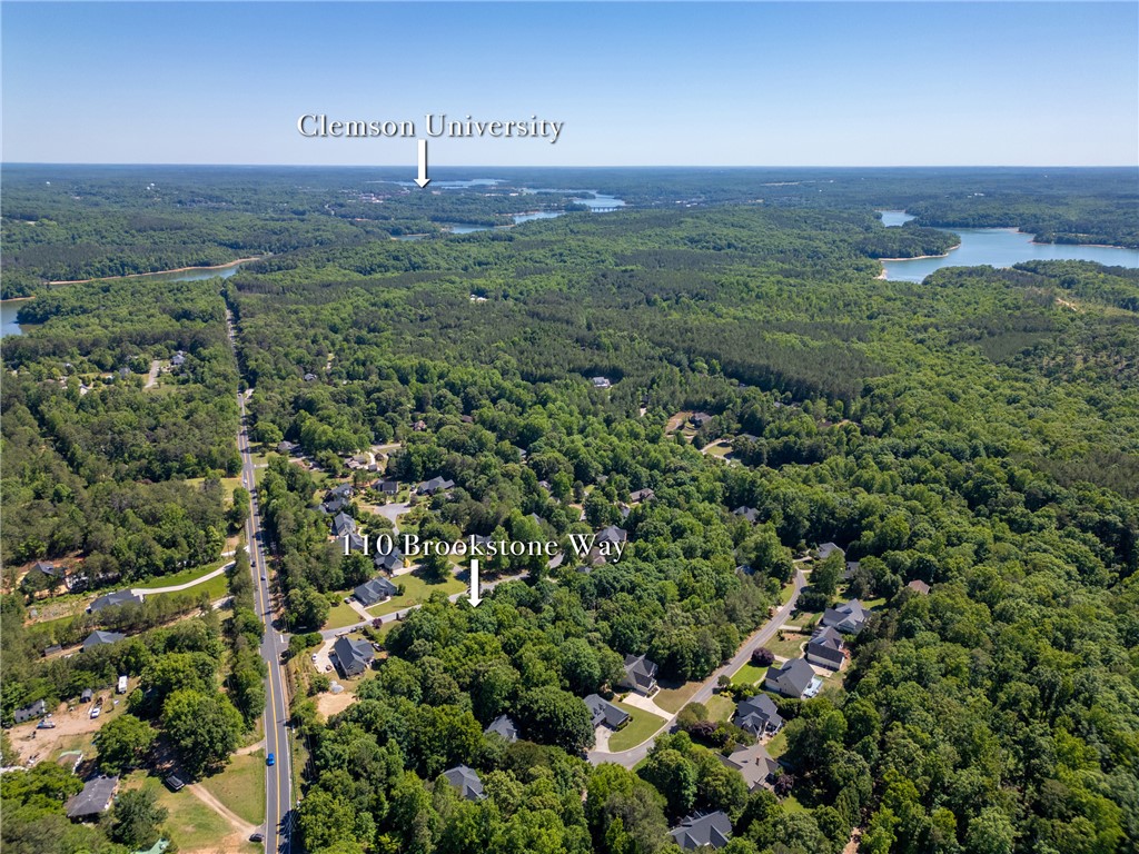 110 Brookstone Way Central, SC 29630 - Photo 44 of 46 This panoramic view highlights the lush surroundings and expansive waterscapes.