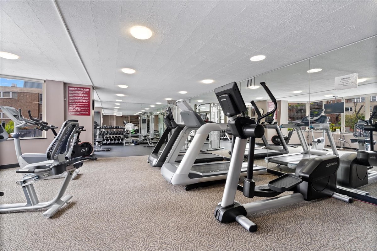 525 West Hawthorne Place, Unit 808 Chicago, IL 60657 - Photo 28 of 29 a view of a room with gym equipment