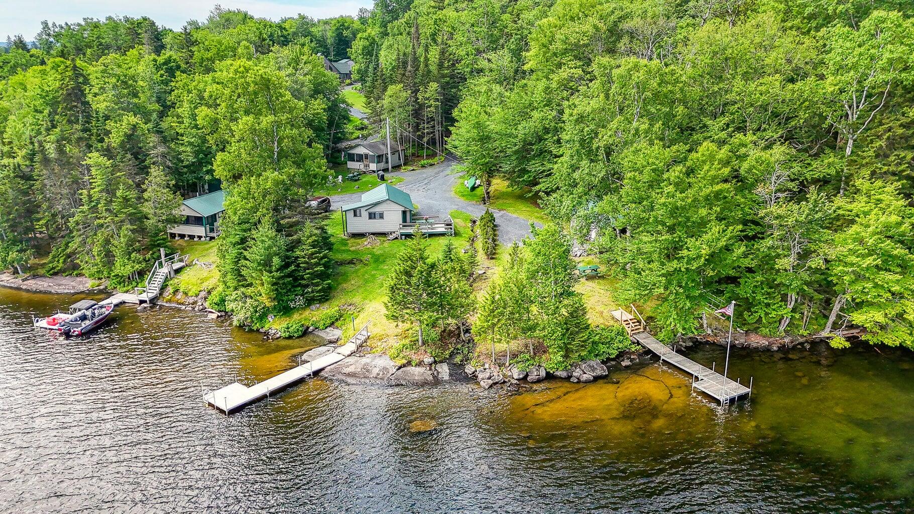 Wilson Pond Cabins - Indian Pond ariel v