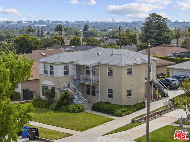 a aerial view of a house