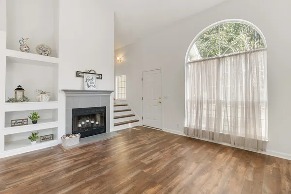 a bathroom with a sink double vanity and a mirror