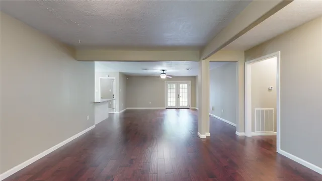 a view of livingroom with hardwood floor and window