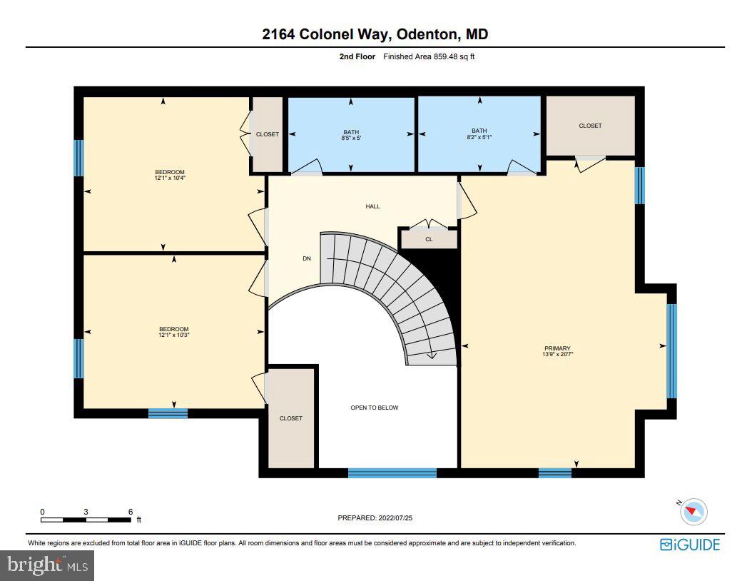 2164 Colonel Way Odenton, MD 21113 - Photo 25 of 26 floor plan 2nd floor