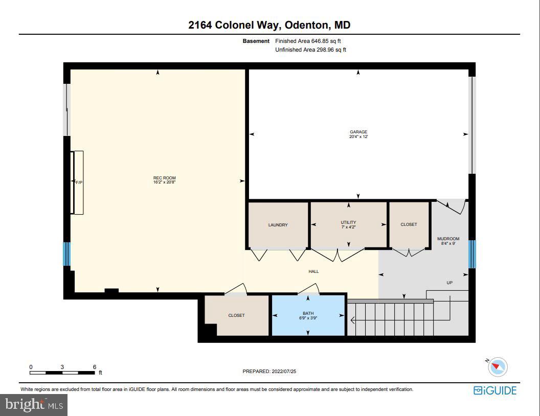 2164 Colonel Way Odenton, MD 21113 - Photo 26 of 26 floor plan basement