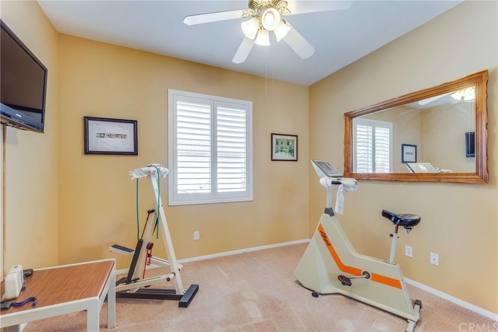 23537 Cantara Road Corona, CA 92883 - Photo 45 of 60 a view of a room with gym equipment