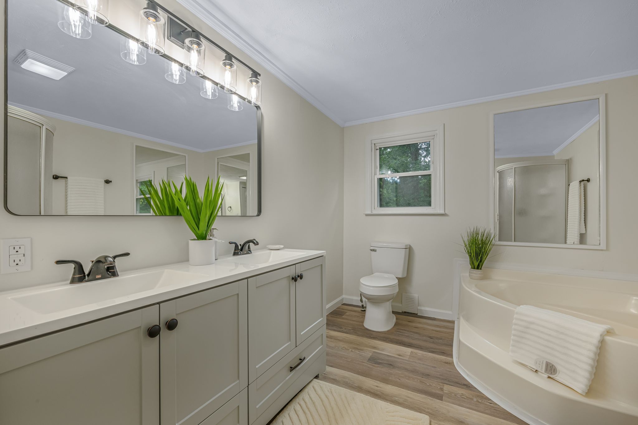 840 Promise Land Road Charlotte, TN 37036 - Photo 19 of 38 SPA WORTHY Primary Bathroom Soaking Tub, Separate Shower + Double Vanities