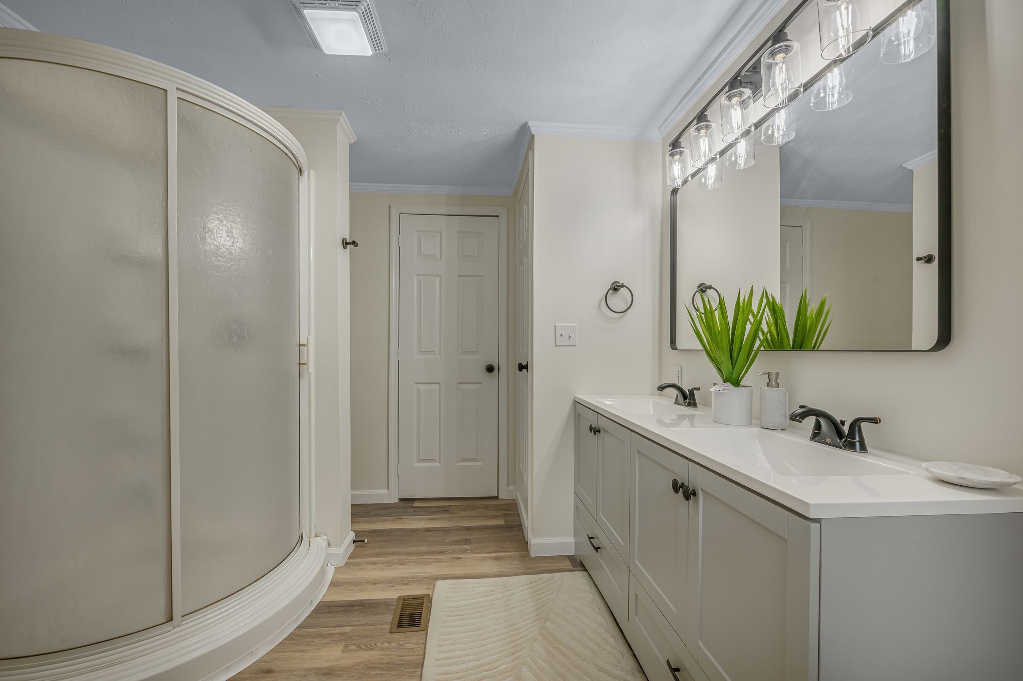 840 Promise Land Road Charlotte, TN 37036 - Photo 20 of 38 HUGE Separate Shower, New Lighting + New Mirror UPGRADED Wide Plank Flooring
