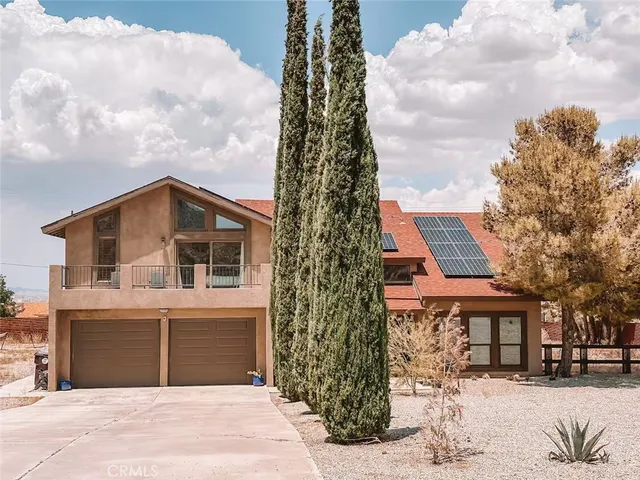 front view of a house with a outdoor space