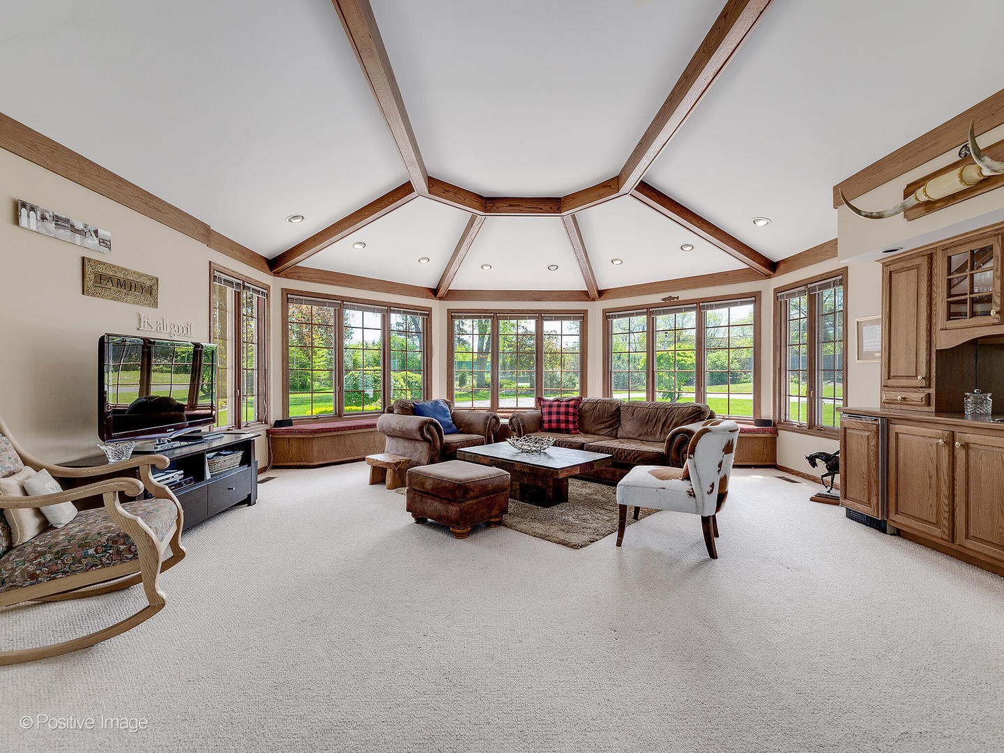 6401 South County Line Road Burr Ridge, IL 60527 - Photo 13 of 57 a living room with furniture and a flat screen tv